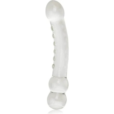 Lovetoy Glass Romance Ripple G-Spot Dildo GS06C Clear