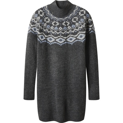 esmara Dámské pletené šaty s podílem vlny šedá – Zboží Dáma