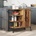 vidaXL Кухненска количка Старо дърво 87.5 x 39 x 84.5 см (871663)