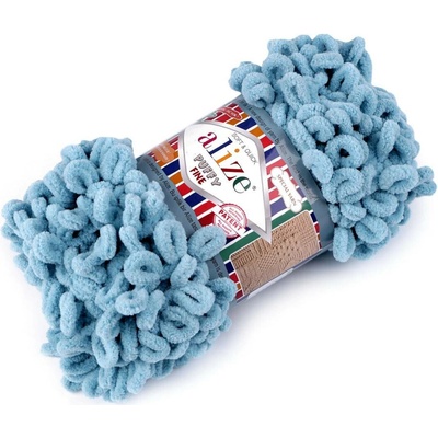 Pletací příze Alize Puffy Fine 100 g Varianta: 7 (414) zelený tyrkys, Balení: 1 ks 49961/121974/232130