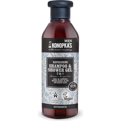 Dr. Konopka's Men Refreshing šampon a sprchový gel pro může 280 ml