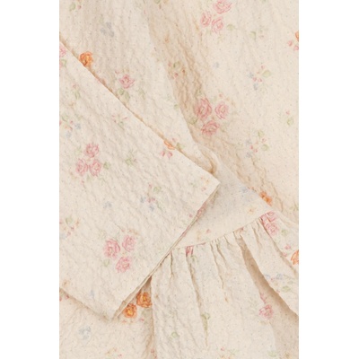 Konges Sløjd блуза с волани за деца от памук с еластан ELIN BOW BLOUSE GOTS (KS105335.PPY2)