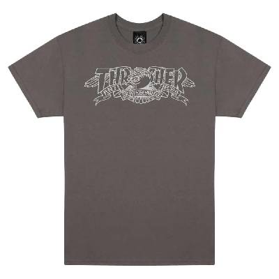 Тениска Thrasher Mag banner short sleeve T-shirt - Grey (Charcoal)