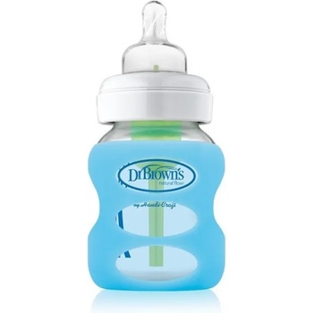 Dr. Brown's Протектор за стъклено шише Dr. Brown's Wide-Neck - Син, 150 ml (72239308691)