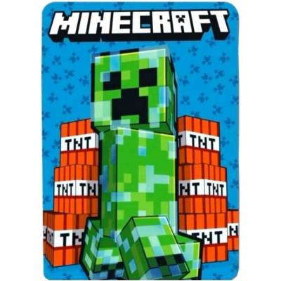 Mister Licence Flísová deka Minecraft modrá ML MNC36 5535 MODRÁ
