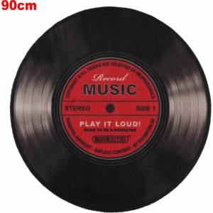 Rockbites килим Record Music - Rot - ROCKBITES - 100993