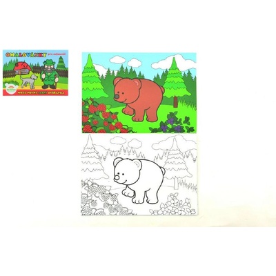 Teddies Omalovánky Moje první zvířátka lesní 8 listů 21x14,5cm MPLZ