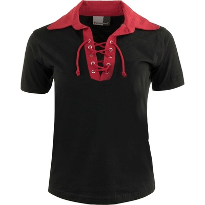 Promodoro Retro Polo čierna červená
