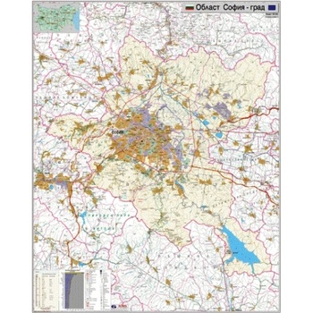 Mapmedia Карта на област София-град