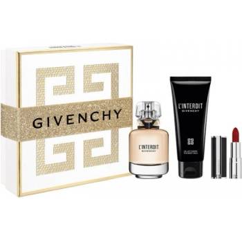 Givenchy L'Interdit EDP 50 мл + лосион за тяло 75 мл + подаръчен комплект червило Mini L'Interdit Le Rouge за жени