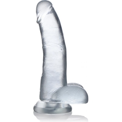 Curve Novelties C-Thru Jock Dong with Balls 9" Clear