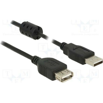 Delock 84887 USB 2.0 USB A zásuvka USB A vidlice 5m černý