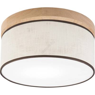 - LED Плафон BELLADONNA 1xE27/15W/230V Ø 30 см кремав/дъб (BG1359)