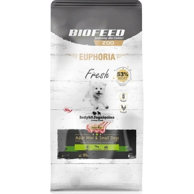 Biofeed Euphoria Mini & Small Krůta a jehněčí maso 8 kg