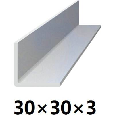 Ocelová tyč tvaru L 30x30x3 (L-profil), bez povrchové úpravy 3 m (J-L30x30x3-3)