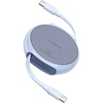Baseus Кабел Type-C към Type-C, 100W, 1m - Baseus Pathfinder (P10368400311-00) - Galaxy Blue