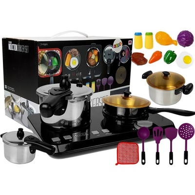 mamido Dětská indukční deska s kuchyňským náčiním