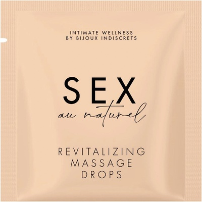 Bijoux Indiscrets Sex Au Naturel Revitalizing Massage Drops Sachette 2ml