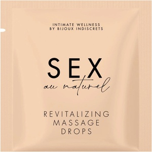 Bijoux Indiscrets Sex Au Naturel Revitalizing Massage Drops Sachette 2ml