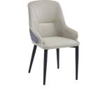 Bogdan Furniture Europe Трапезен стол Мебели Богдан модел К 343, бежов/сив/ черен