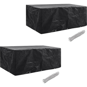 vidaXL Калъфи за 8-местни градински мебели 2 бр 10 капси 229x113 см (279121)
