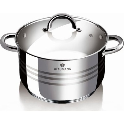 BLAUMANN Hrniec nerezový so sklenenou pokrievkou 3,8L 20cm GOURMET