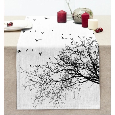 Mila Home Běhoun Black Tree 40x130cm