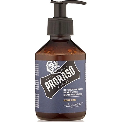 Proraso Azur Lime Beard Wash шампоан за брада с аромат на кипарис и ветивер за мъже 200 мл