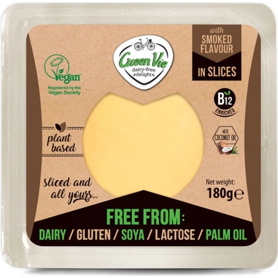 GREENVIE Plátky s příchutí uzené goudy 180 g