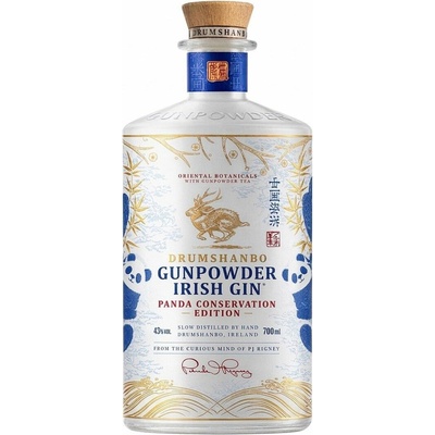 Drumshanbo Gunpowder Irish Gin Panda Conservation Limited Edition 43% 0.7 L (holá láhev)