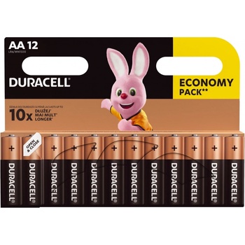 Duracell Alkalline AA 12ks 5000394203334