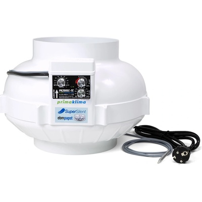 Prima Klima CTRL 200 EC 1350 m3/h - Ø200 mm - regulátor + termostat