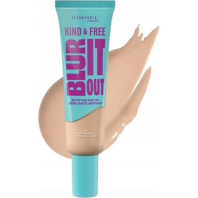 Rimmel London Kind & Free Blur It Out Mattifying Skin Tint 001 Fair Porcelain 30 ml
