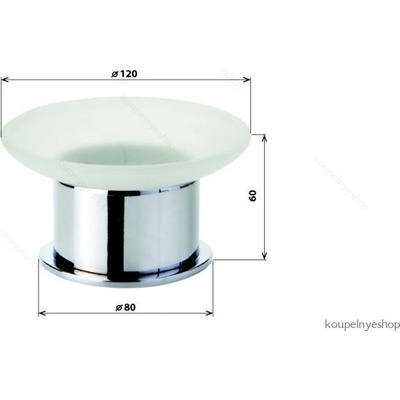 Bemeta Omega Mýdlenka volně stojící 80x60x80 mm 138108191 – Zboží Mobilmania