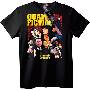 NOONEBRAND Тениска Guam Fiction - L, Black