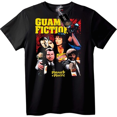 NOONEBRAND Тениска Guam Fiction - L, Black