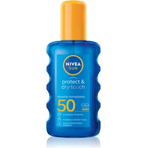 Nivea SUN Protect & Dry Touch невидим спрей за тен SPF 50 200ml