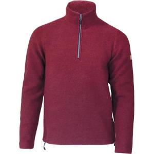 Ivanhoe of Sweden Мъжки вълнен пуловер Ivanhoe of Sweden Brodal Half Zip Wool jumper - Deep Red (005-3506-0713)