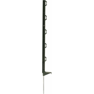 Sloupek plastový pro elektrický ohradník, délka 70 cm, 5 oček, tmavě zelený