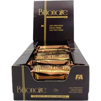 FA Nutrition Billionaire Bar | High Fibre ~ Gluten Free ~ Protein Bar [18 x 45 грама] Фъстъци и карамел