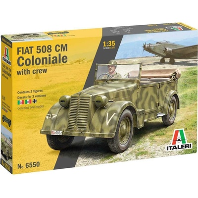 Italeri Fiat 508 CM Coloniale Staff Car w/ Crew 1:35