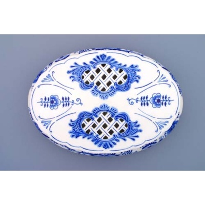 Český Porcelán Dubí Cibulák Bonboniéra oválna 29cm 1 550g Originálny