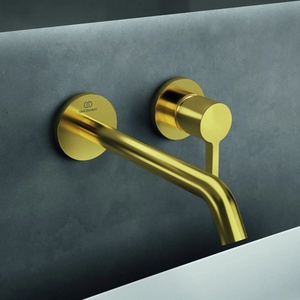 Ideal Standard Вграден смесител за мивка Ideal Standard Atelier Joy, чучур 22.5 см, матово злато (A7379A2)