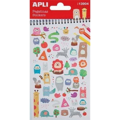 Apli samolepky zvieratá 48 ks 13904