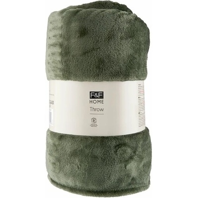 F&F Home Green Large Super Soft deka 200x220