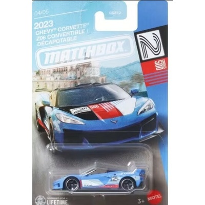 Matchbox 2023 Chevy Corvette Z06 Convertible modrý