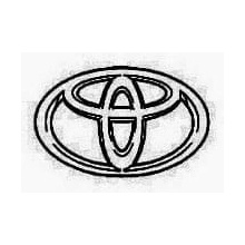 DetskyMall pouzdro na dudlík modrá logo Toyota