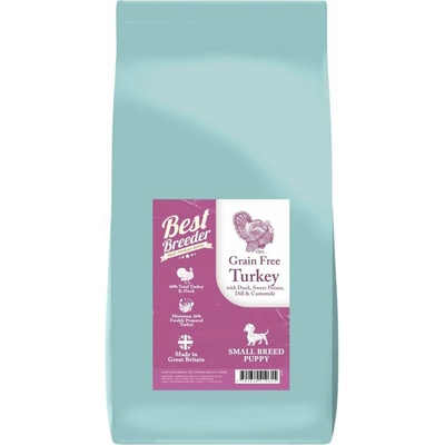 Best Breeder Grain Free Small Breed Puppy Turkey with Duck Sweet Potato Dill & Chamomile 2 kg