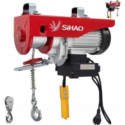 SIHAO Elektrický kladkostroj 800 kg / 1760 LBS Mini lanový naviják s drátovým dálkovým ovládáním