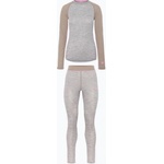 KARI TRAA Дамски комплект термобельо KARI TRAA Kaia light grey melange
